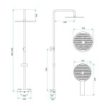 REA - Sprchová sada bez výtoku s termostatem Lungo Chrome REA-P6735
