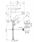 IDEAL STANDARD - Cerabase Bidetová baterie s výpustí, chrom BC840AA