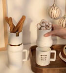 Räder Vánoční set porcelánových hrnků Nutcracker Magnus, bílá barva, porcelán