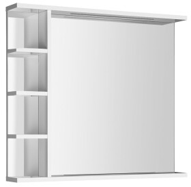 AQUALINE - KORIN STRIP zrcadlo s LED osvětlením a policemi 80x70x12cm KO350S