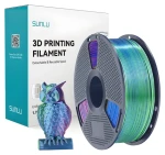 Sunlu PLA+ Silk modrá-zelená-fialová / Struna pro 3D tiskárnu / PLA / hedvábný lesk / 1,75 mm / 1 kg (PLA+ Silk TC Blu G P)