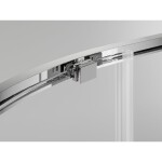 MEXEN/S - Exo čtvrtkruhový asymetrický posuvný sprchový kout 100 x 90, transparent, chrom 8131-100-090-01-00