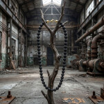 Pánský náhrdelník Fernando Gold - 8 mm lávový kámen, Černá 60 cm