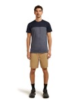 Pánské merino triko s krátkým rukávem ICEBREAKER Mens Cool-Lite Sphere III SS Tee Colour Block, Midnight Navy Hthr/Midnight Navy/Cb velikost: M