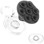 PopSockets PopTop Translucent Suck-Up černá / Držák telefonu / Stojánek / Vyměnitelný vršek (807753)