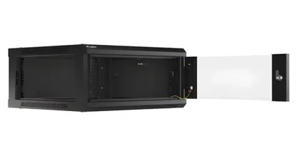 Lanberg Rack 4U 600x600 černá / Nástěnný rozvaděč / 19" / Flat pack (WF01-6604-10B)