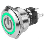 C & K Switches U811J85W3GE223 tlačítko 120 V, 28 V/DC 1 A 1x zap/(zap) červená (š x v) 15.24 mm x 12.70 mm 1 ks Bulk