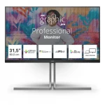31.5" AOC U32U3CV černá / IPS / 3840x2160 / 16:9 / 4ms / 1000:1 / 400cd-m2 / HDMI + DP + USB-C / VESA (U32U3CV)