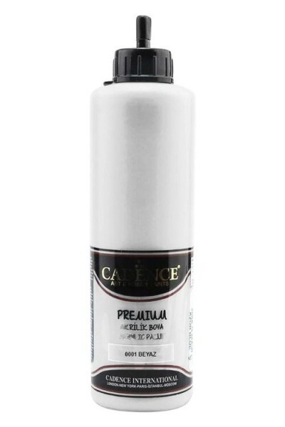 Akrylová barva Cadence Premium, 500 ml - white, bílá