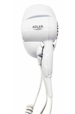 Adler AD 2252 bílá / Hotelový fén na vlasy / 1600 W / 2 teploty / 2 rychlosti / držák na zeď (AD 2252)