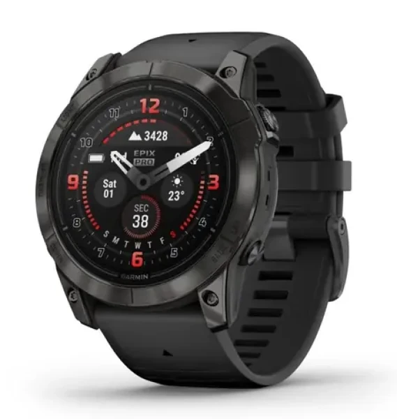 Garmin epix Pro (gen2) - Sapphire Edition šedá / Chytré hodinky / 1.4" / GPS / BT / ANT+ / Wi-Fi / 10 ATM (010-02804-01)