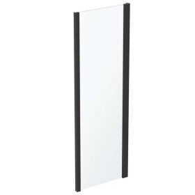 IDEAL STANDARD - Connect 2 Pevná boční stěna 70 cm, černá/čiré sklo K9297V3