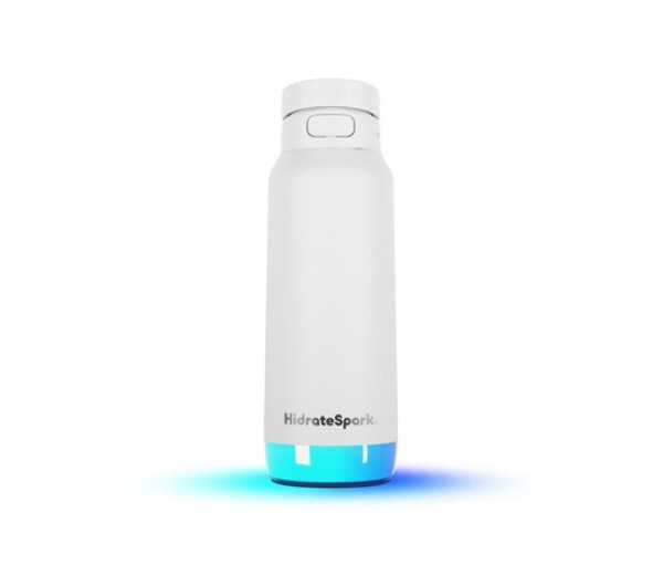 HidrateSpark PRO 2 chytrá lahev s brčkem, 950 ml, bílá