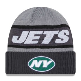 New Era Pánská zimní čepice New York Jets NFL 2023 Sideline Tech Knit Beanie