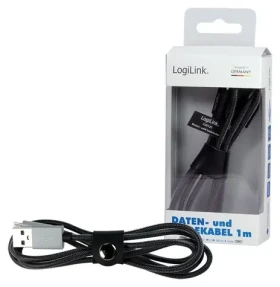 LogiLink USB-A - Micro-USB kabel šedá / Kabel / USB 2.0 / 1 m (CU0132)