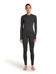 ICEBREAKER Wmns 200 MerinoFine Ace LS Mock Neck, Jet Hthr-011 (vzorek) velikost: S