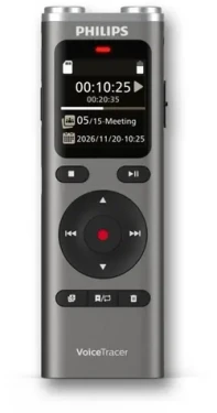 Philips DVT2075 / Diktafon / 8 GB / USB-C / microSD / 3.5 mm jack (DVT2075)