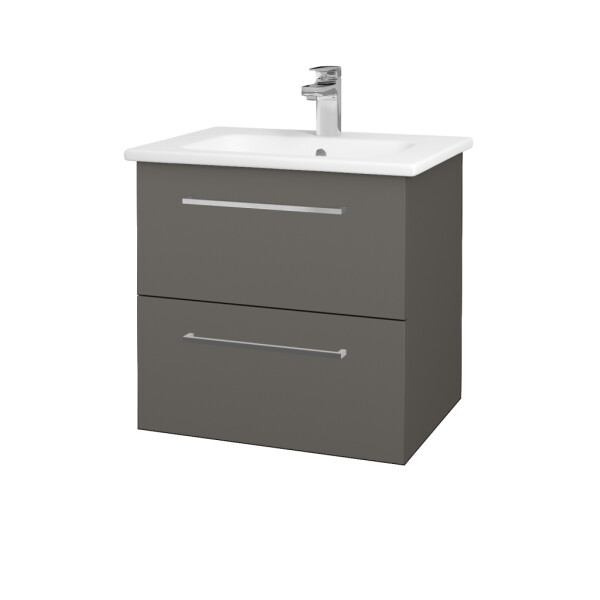 Dřevojas - Umyvadlová skříňka GIO SZZ2 60 - N06 Lava / Úchytka T04 / N06 Lava 202118E