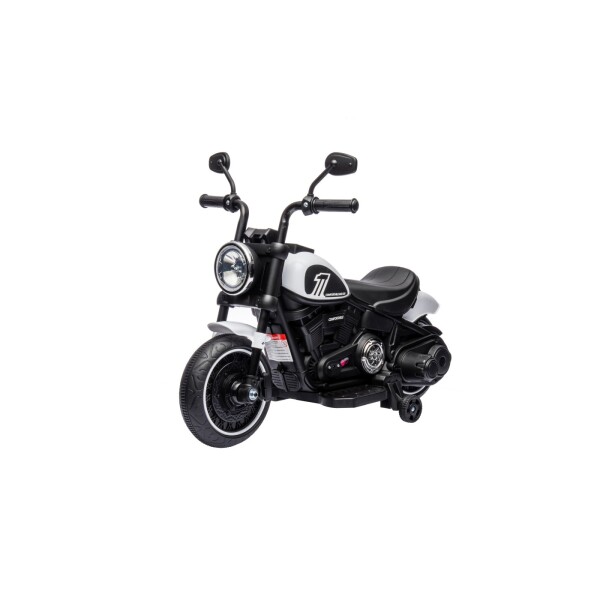 Mamido Dětská elektrická motorka Chopper Faster bílá