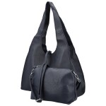 Trendy dámský koženkový set kabelek Winona, tmavě modrý