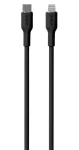 Puro Soft černá / Datový kabel / USB-C - Lightning / MFI / 12 W / 1,5 m (PUCAPLTUSBCICONBLK)