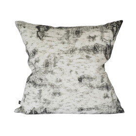 Fine Little Day Lněný povlak na polštář Näver 48 × 48 cm, šedá barva, textil