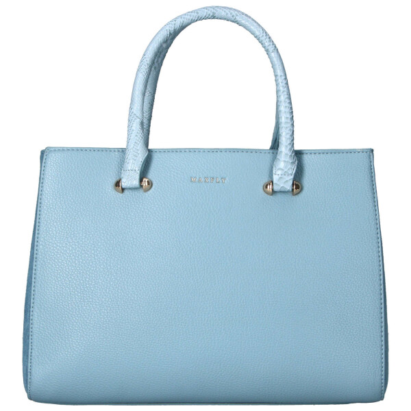 Trendy dámská koženková kabelka do ruky Sonia, modrá