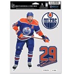 Samolepka Edmonton Oilers NHL Leon Draisaitl #29 Player Set (3 ks)% 1 ks