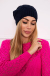 Fleecová čepice Sandra K210 navy blue UNI