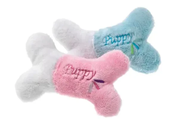Karlie plyšová pískací kost Puppy / Hračka pro psy (KF-47957)