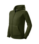 Trendy Zipper mikina dětská military 122 cm/6 let