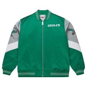 Mitchell & Ness Pánská bunda Philadelphia Eagles NFL Throw it Back Heavyweight Satin Velikost: M