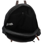 Jednoduchý městský batoh Tesop, černá – hnědá