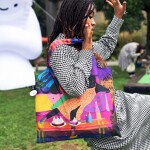 Skládací nákupní taška LOQI AURELIA DURAND Chill Evening