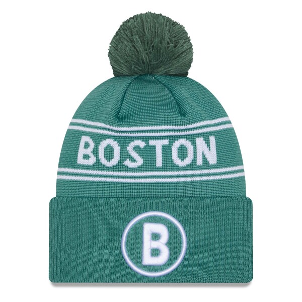 New Era Pánská zimní čepice Boston Red Sox MLB Authentic City Connect - Zelená a žlutá