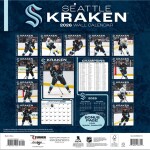 JF Turner Kalendář Seattle Kraken NHL 2026 Wall Calendar