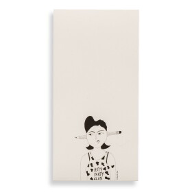 Helen b Trhací blok s ilustrací Arty Farty Club, bílá barva, papír