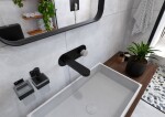 Umyvadlo na desku SAT Cemento 64x37 cm šedá bez přepadu CEM6437TS CEM6437TS