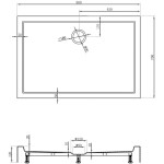MEXEN - Flow+ sprchová vanička obdélníková 70 x 90, bílá lesk 46R107090H