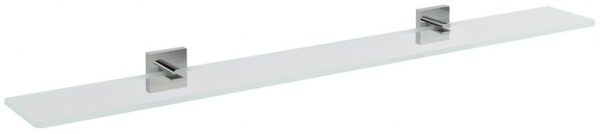 SAPHO - X-SQUARE skleněná police 900, chrom/čiré sklo XQ009-18