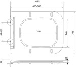 MEXEN - Madox WC sedátko Soft Close slim, duroplast, bílá lesk 39154000