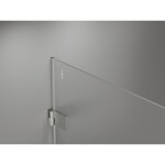 MEXEN/S - Lunar-B L sprchový kout dveře křídlové levá 70 x 70, transparent, nikl szczotkowan 832L-070-070-97-00-L