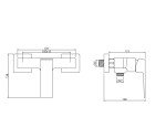INVENA - Sprchová baterie PAROS chrom BN-09-001-A