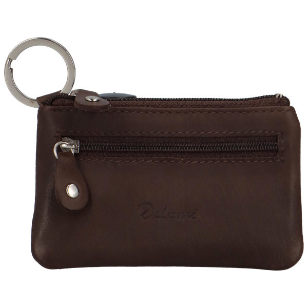 Kožená klíčenka Delami Ely, hnědá