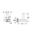 GROHE - Allure Držák rezervního toaletního papíru, Warm Sunset 40956DA1