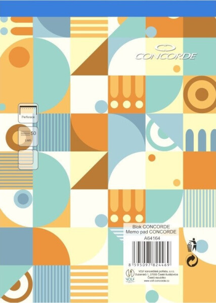 Blok CONCORDE A5 čistý, 50 listů - mix motivů