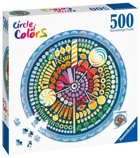 RAVENSBURGER Kruhové Sladkosti 500 dílků