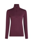 ICEBREAKER Wmns 200 Oasis LS Half Zip, Dark Berry velikost: L