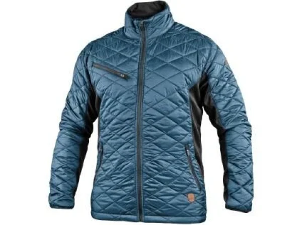 Bunda CXS MALIBU, pánská, ocelově modro-černá 2XL 129020643696