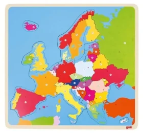 GOKI Dřevěné puzzle Mapa Evropy